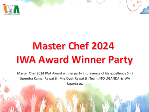 IWA MasterChef Party